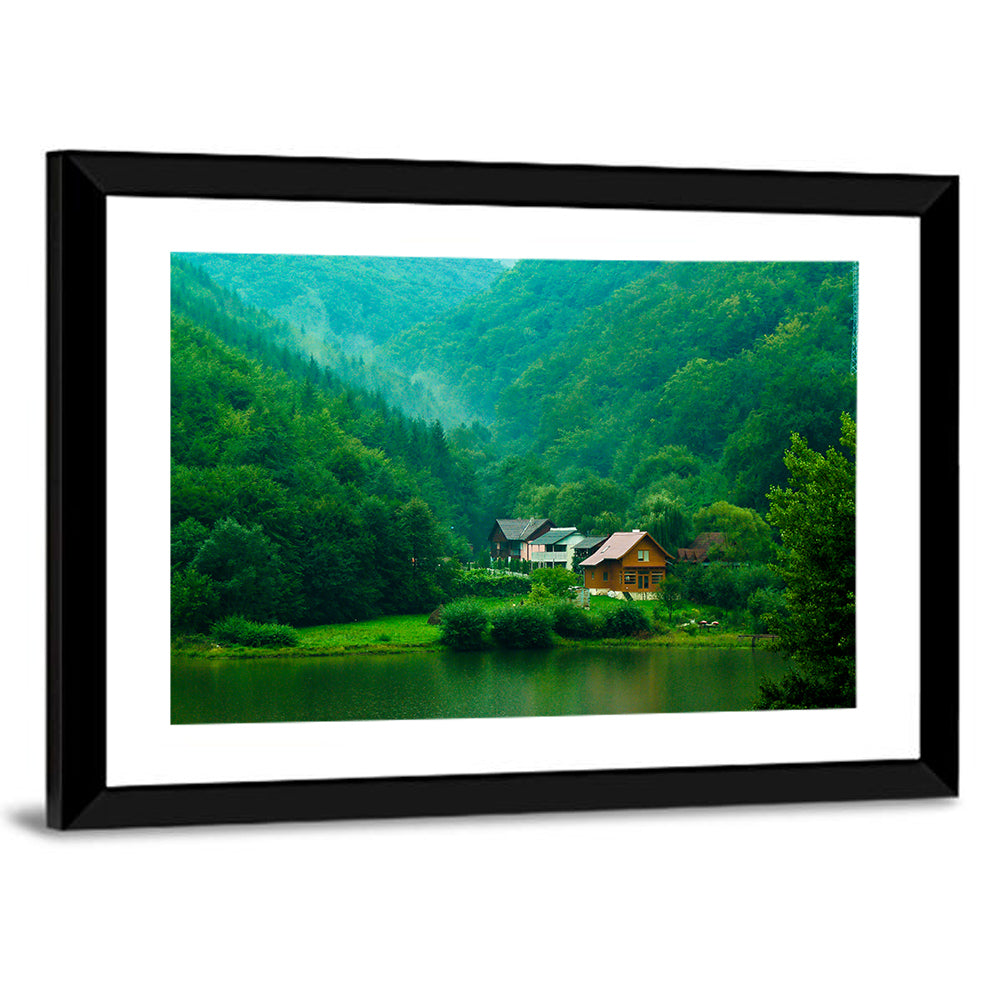 Mist Over Lake Tarnita Wall Art