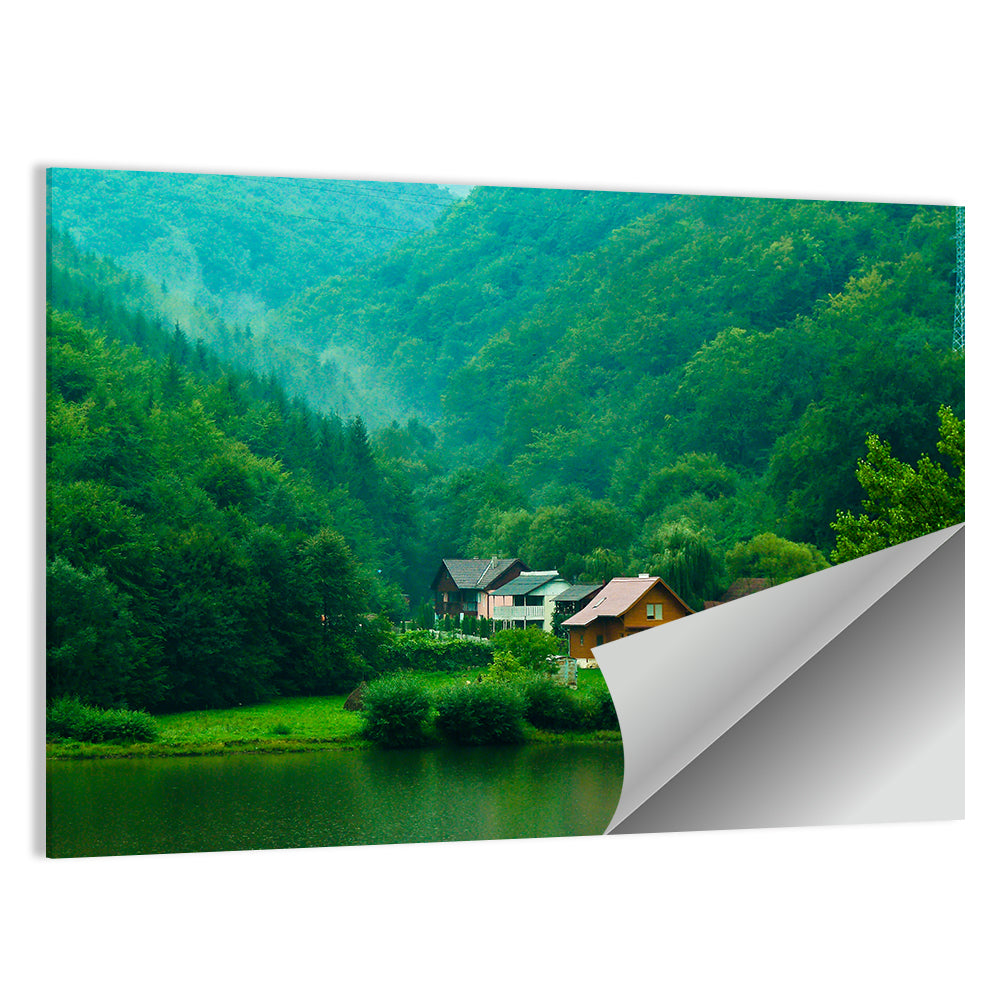 Mist Over Lake Tarnita Wall Art