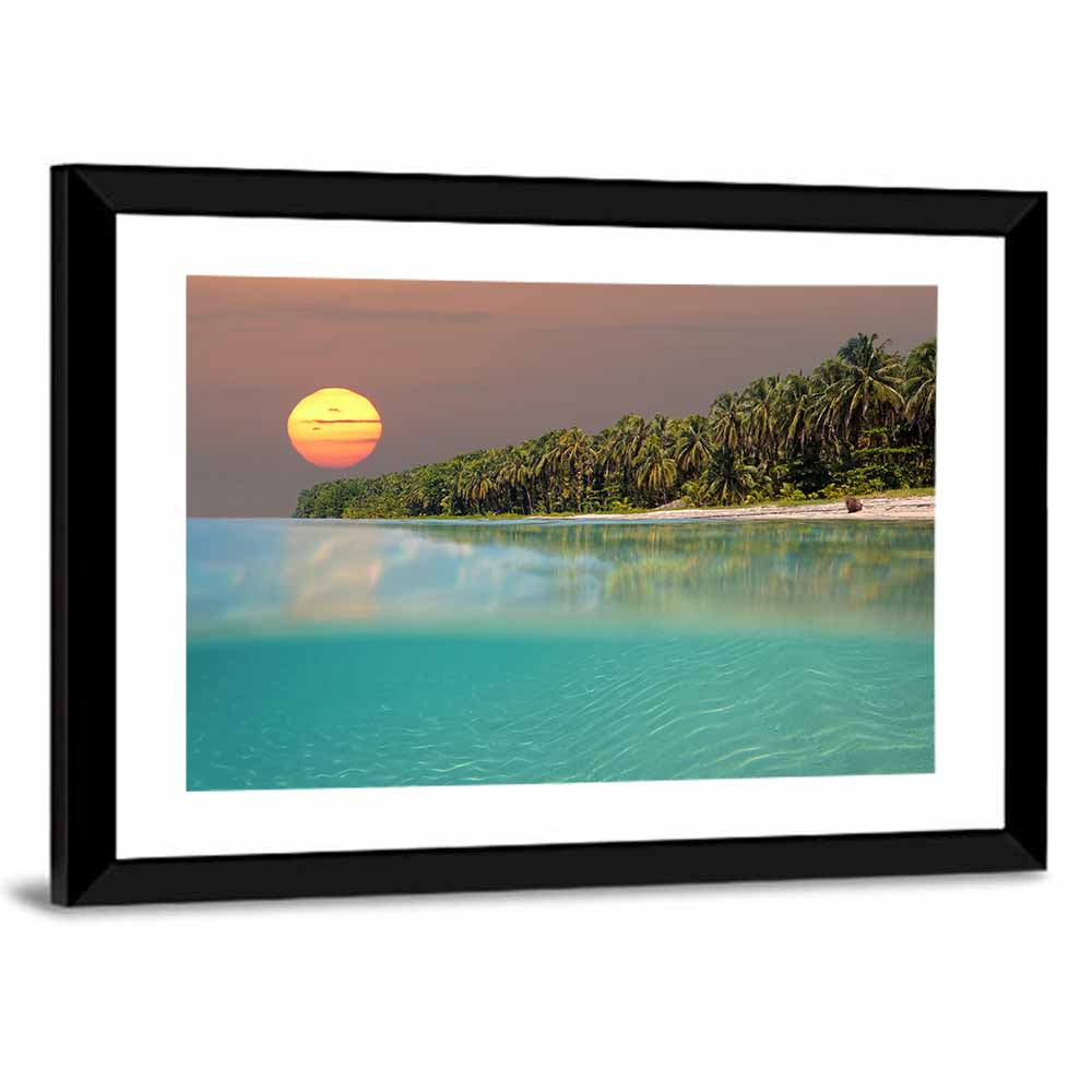Split-level Caribbean Sunset Wall Art