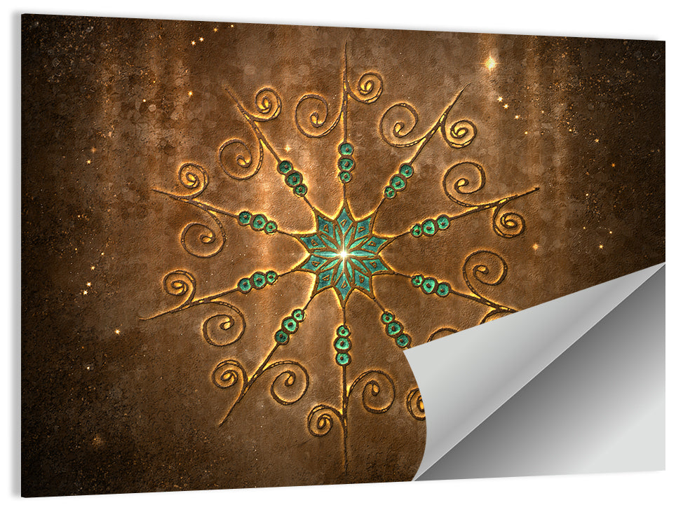 Celestial Twelve-point Mandala Star Wall Art