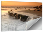 Breakwater at Golden Hour Wall Art