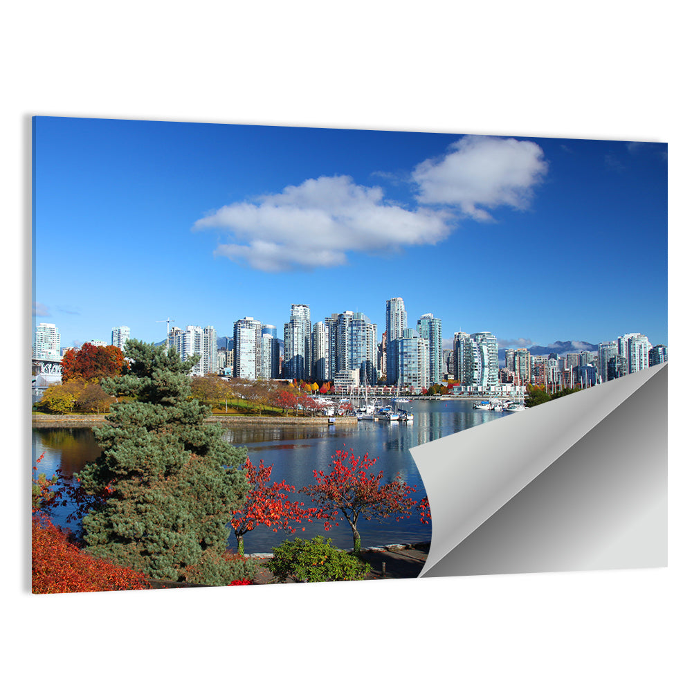 Vancouver Autumn Skyline Wall Art