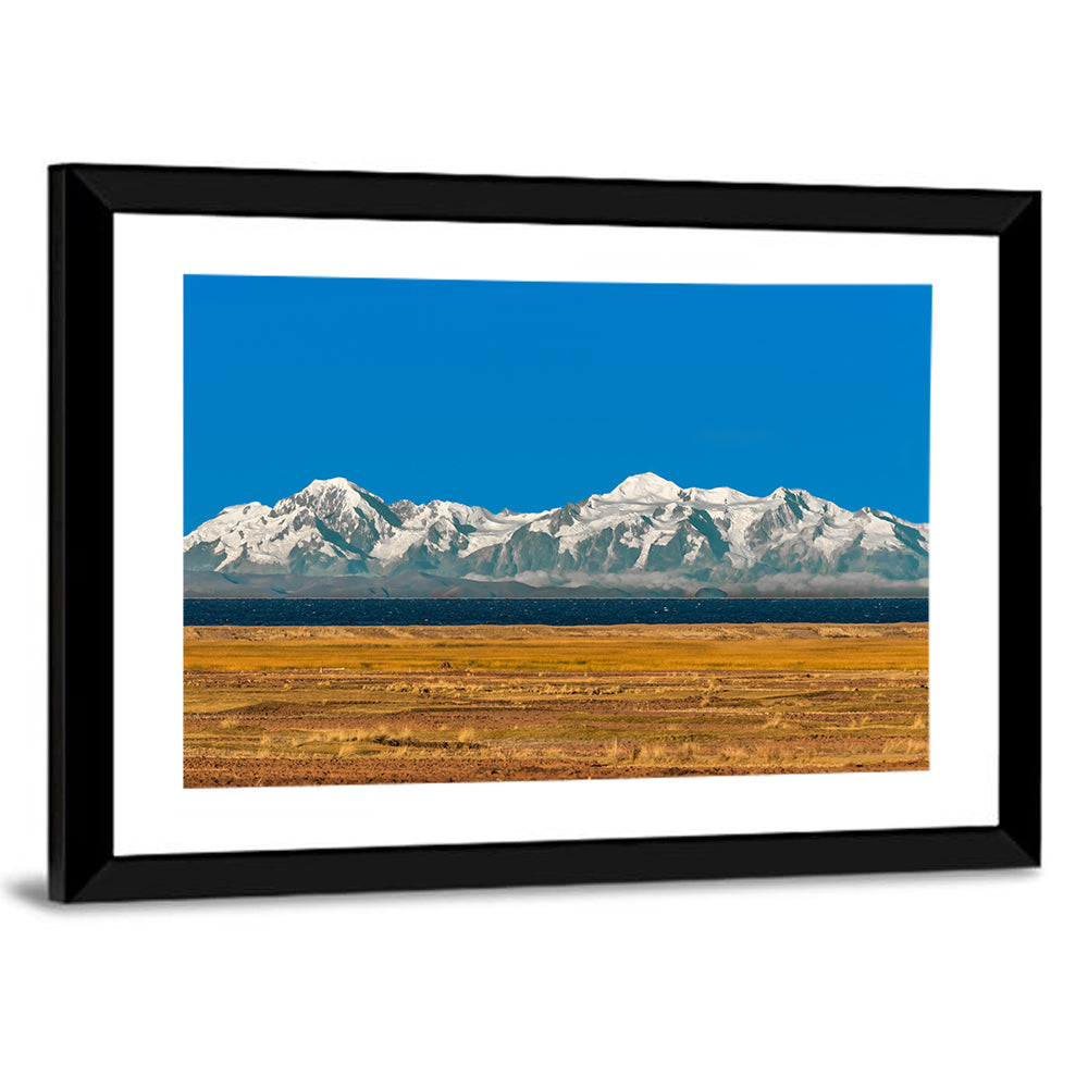 Snow-capped Peaks Over Lake Titicaca Wall Art