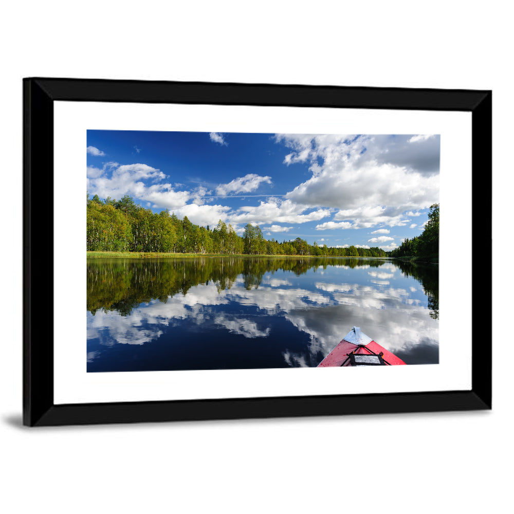 Karelia Kayak Reflection Wall Art