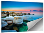 Lake Tahoe Sunset Boulders Wall Art
