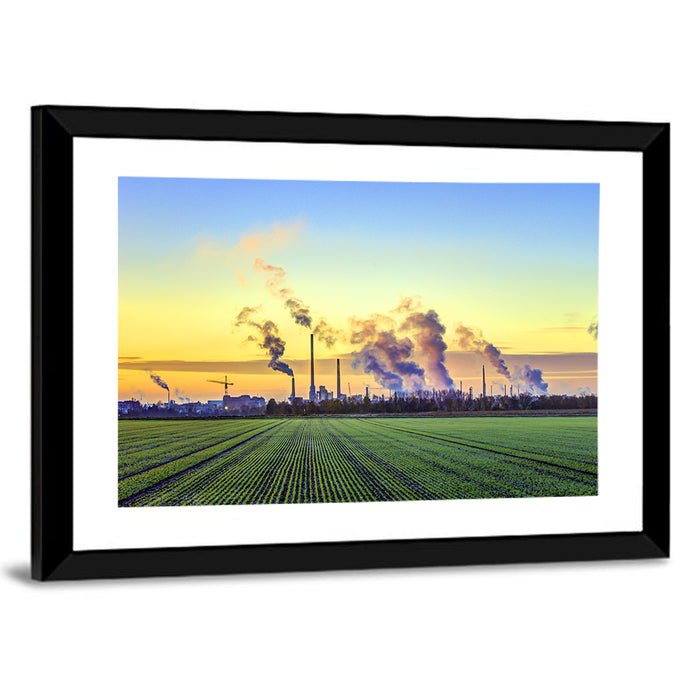 Frankfurt Industrial Edge Wall Art as a framed print