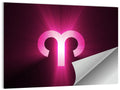 Radiant Aries Zodiac Emblem Wall Art