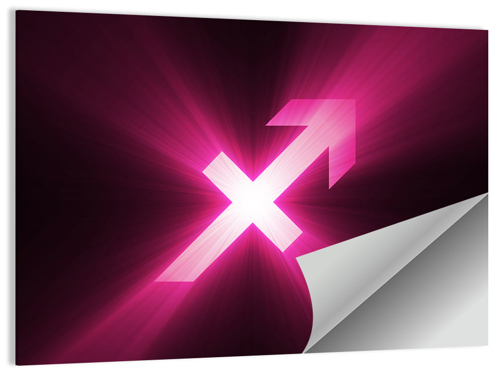Cosmic Sagittarius Symbol Wall Art