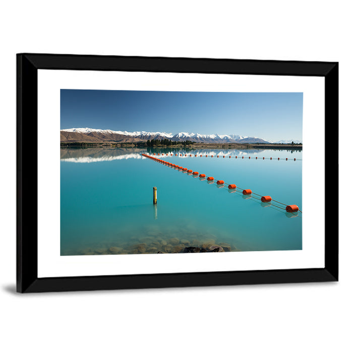 Lake Ruataniwha Reflection Wall Art as a framed print