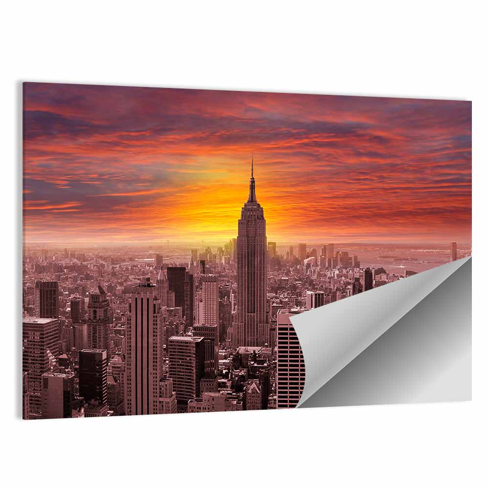 New York City Sunset Wall Art