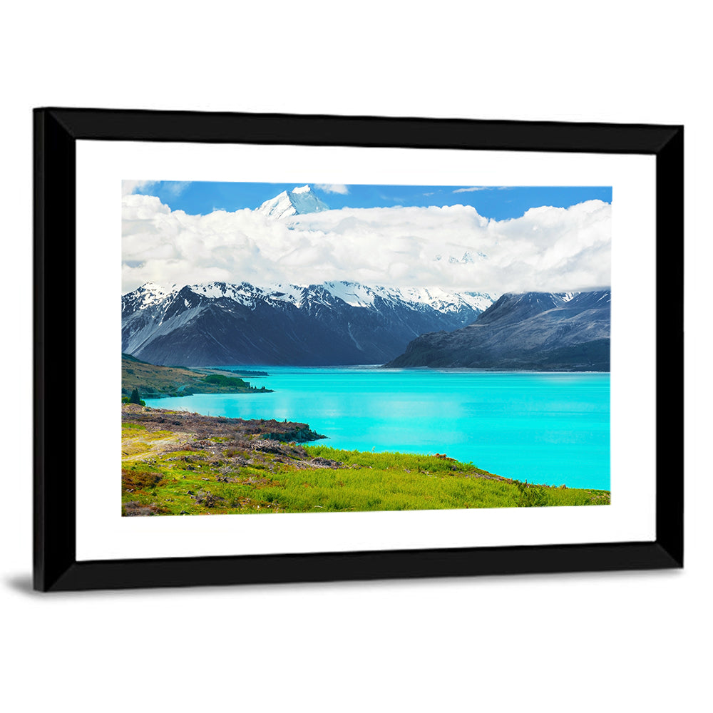 Turquoise Lake Pukaki with Mount Cook Wall Art