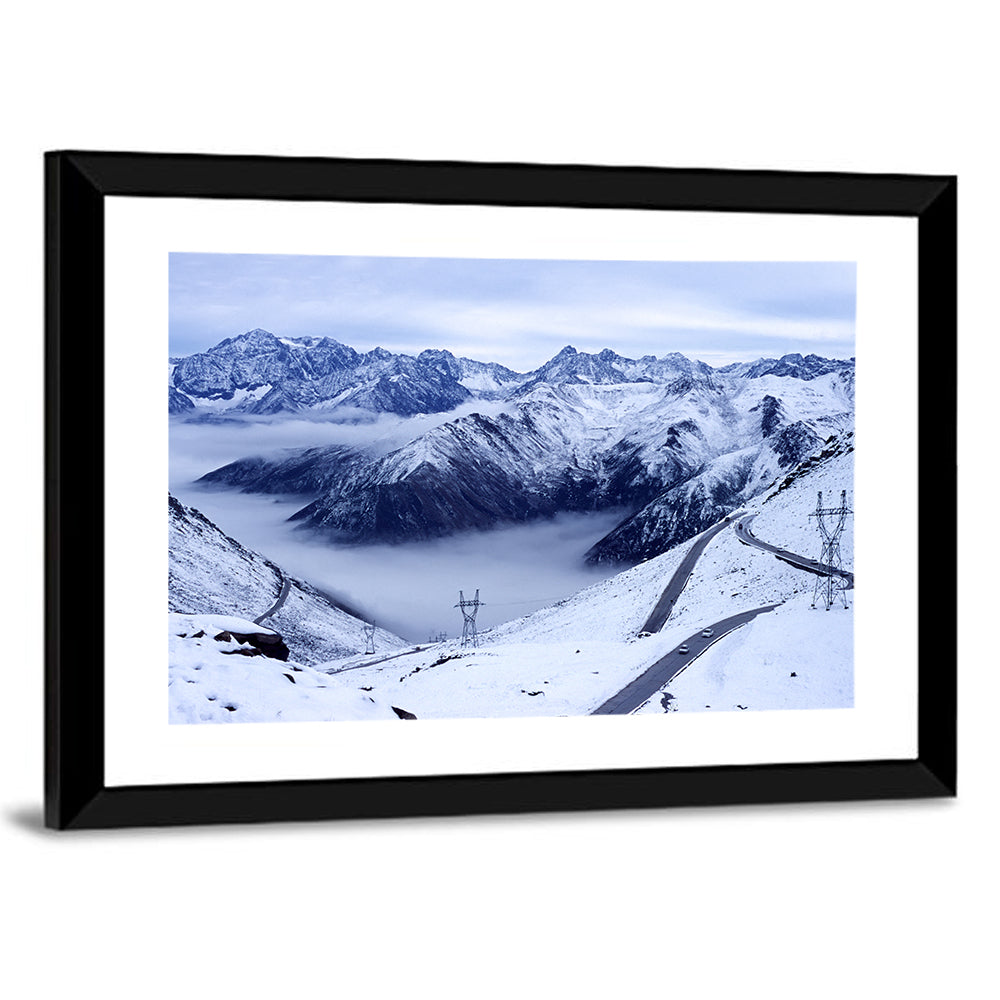 Sichuan Snowy Mountain Pass Wall Art