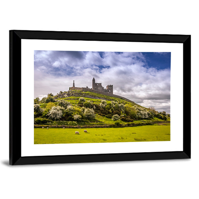 Rock of Cashel Ruins Wall Art as a framed print