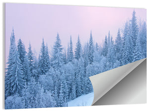 Snowy Winter Forest Wall Art