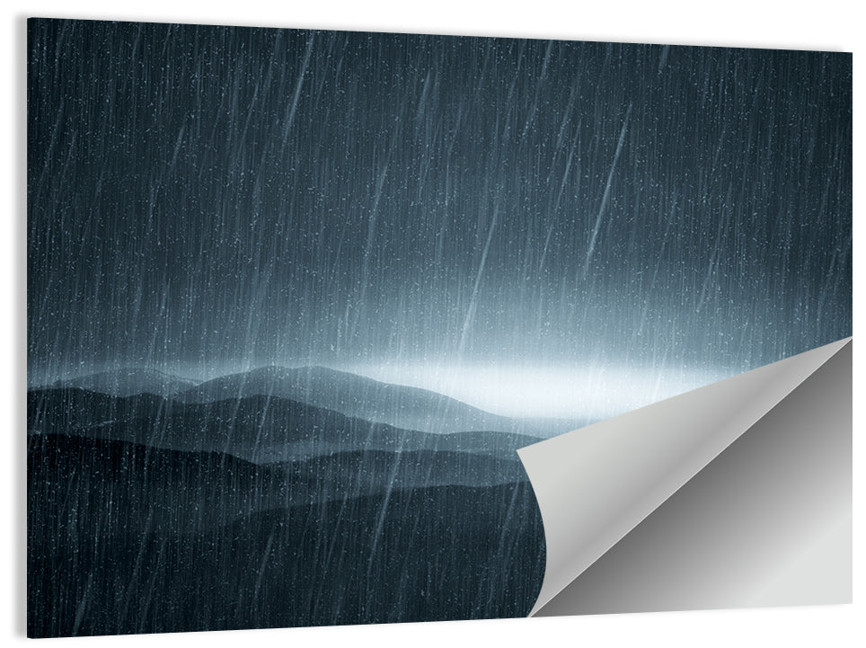 Rain Strom Wall Art
