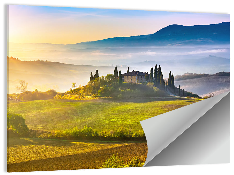 Tuscan Morning Landscape Wall Art