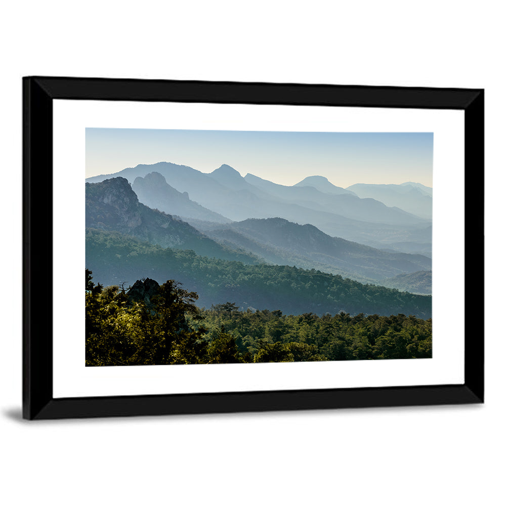 Misty Mountain Ridges Wall Art