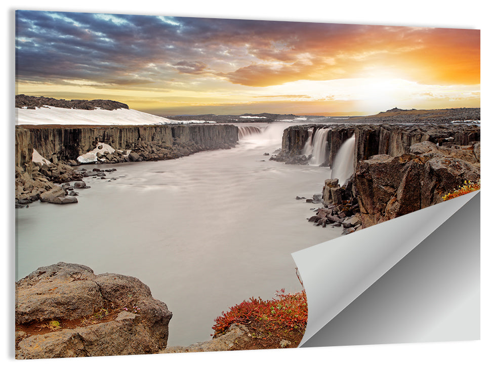 Selfoss Waterfall Wall Art