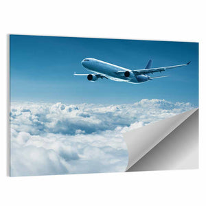 Airplane Above Clouds Wall Art