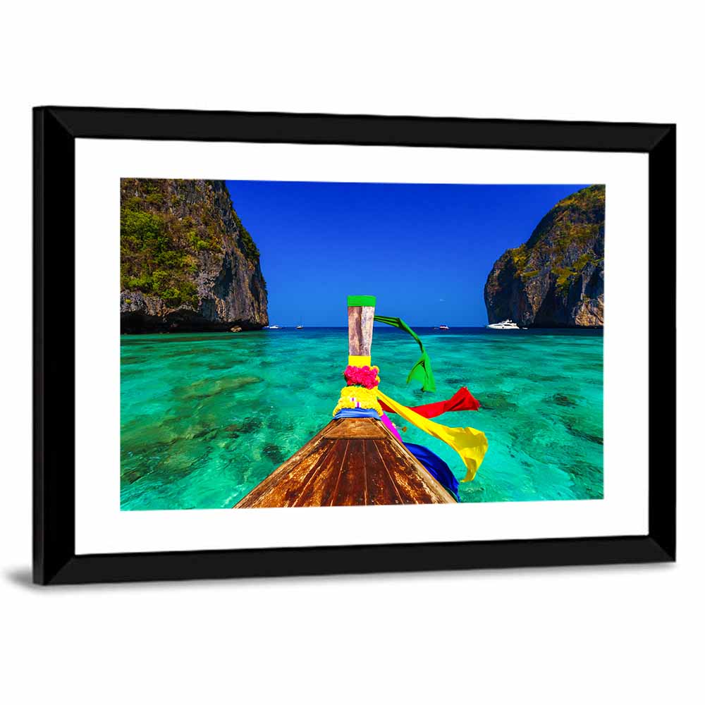Maya Bay Long-tail Boat Wall Art