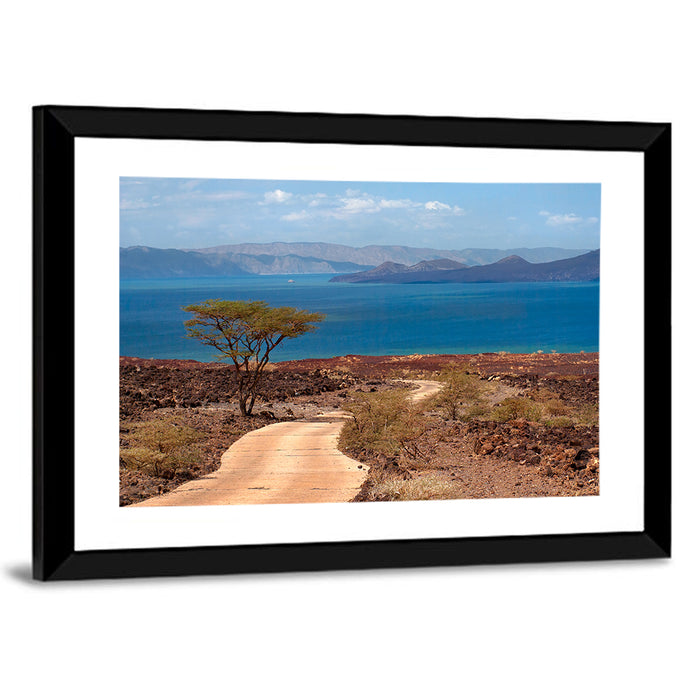 Road to Lake Turkana Wall Art as a framed print