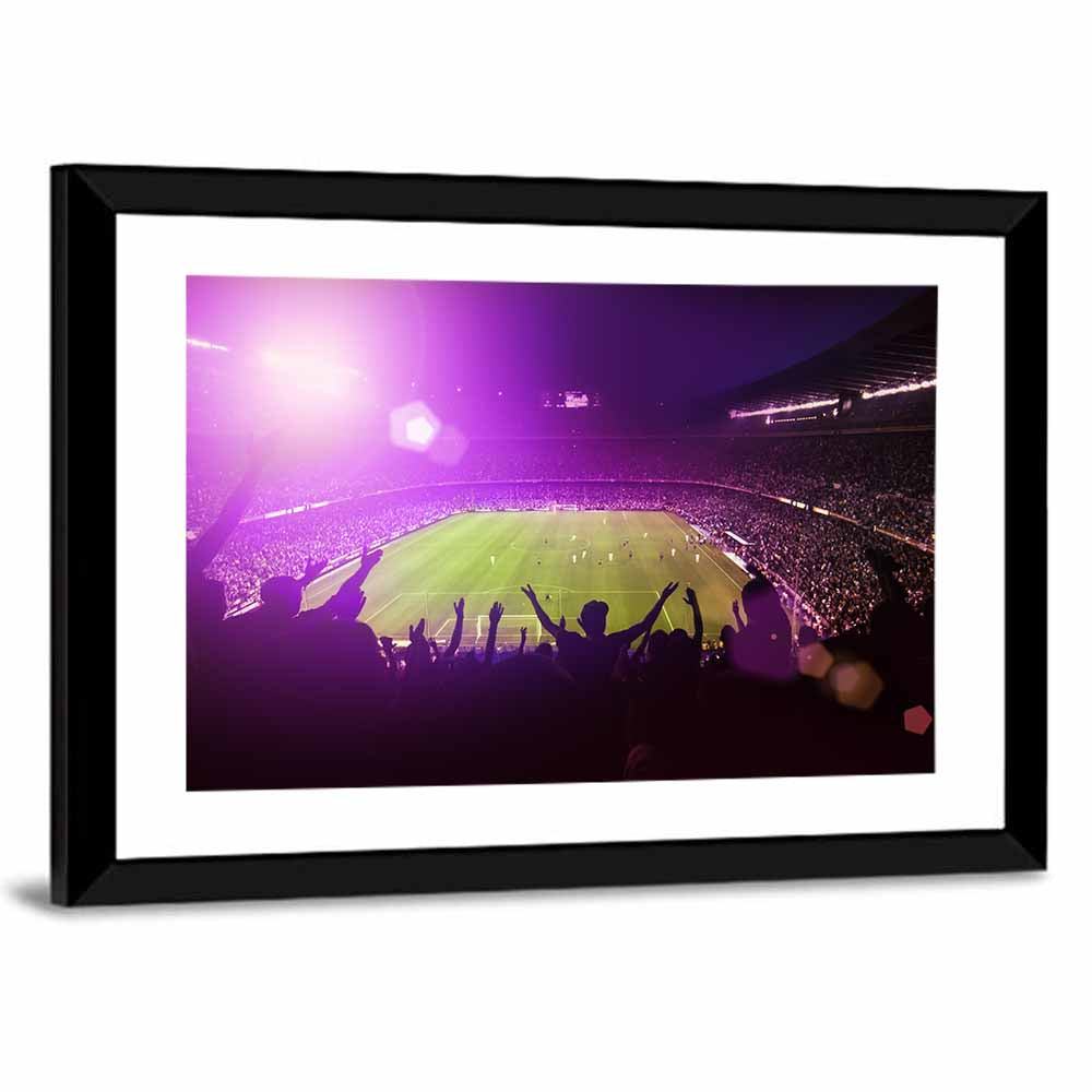 Crowded Football Stadium Wall Art