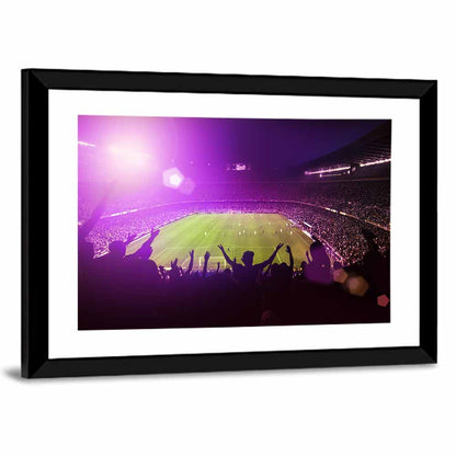 Crowded Football Stadium Wall Art