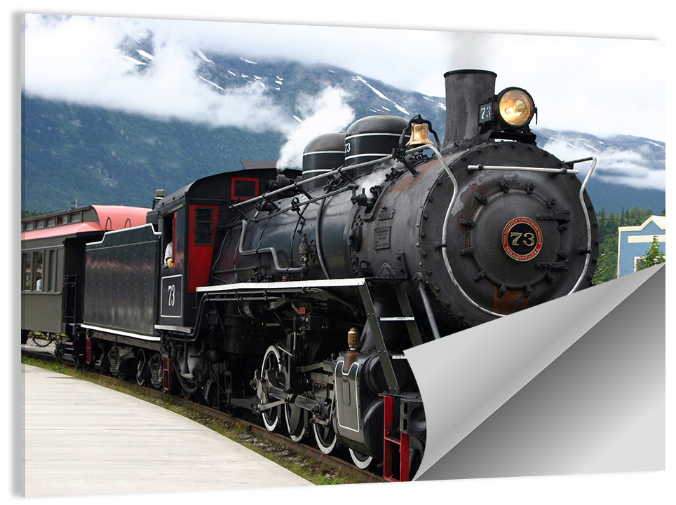 Skagway Steam Locomotive No. 73 Wall Art