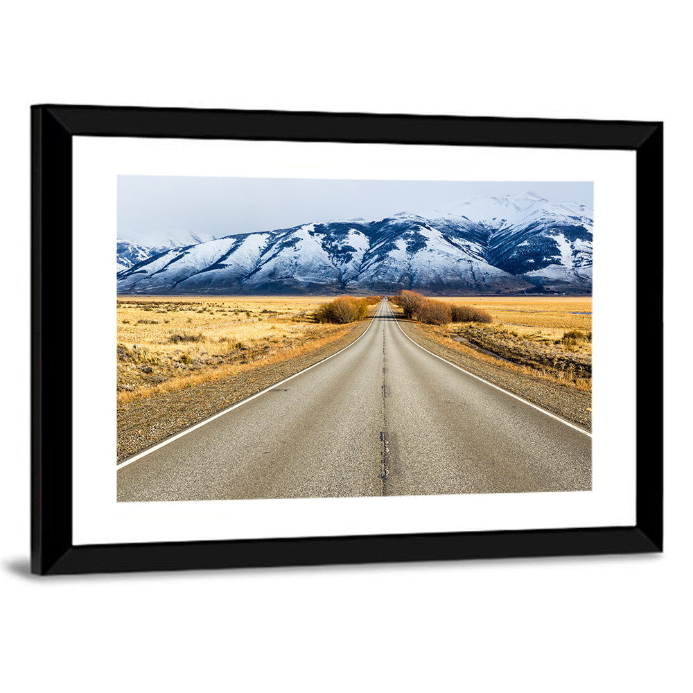 El Calafate Road with Snow Peaks Wall Art