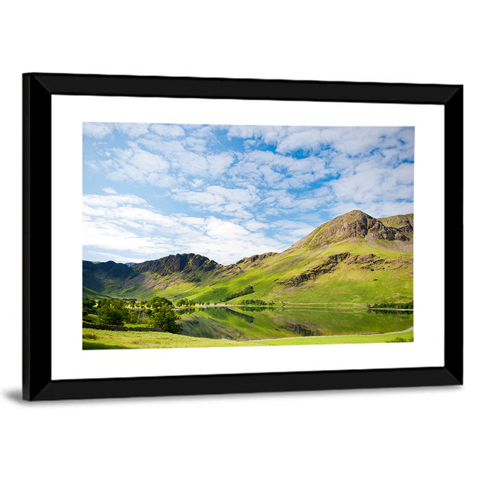 Haystacks Reflection at Buttermere Wall Art as a framed print