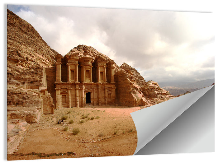 The Monastery of Petra, Jordan Wall Art as a poster print