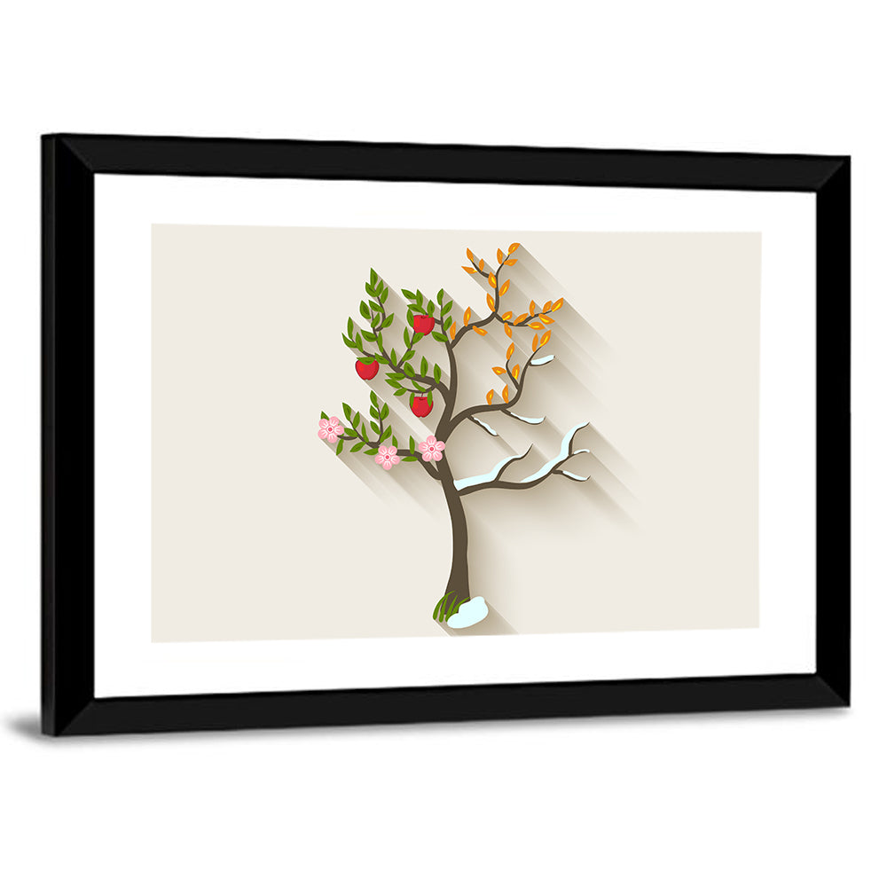 Four Seasons Tree Wall Art