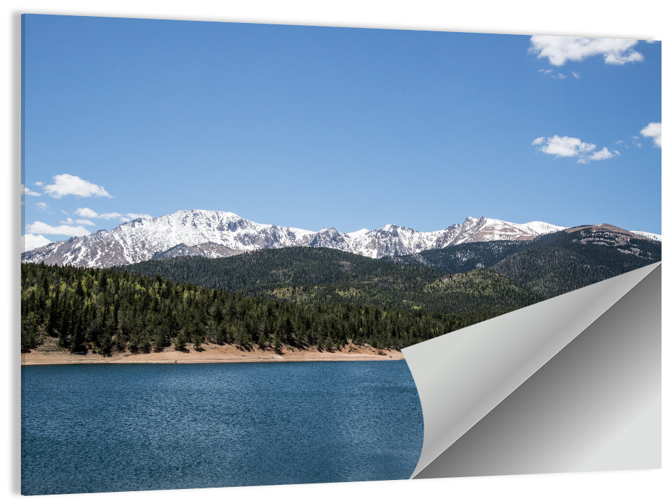 Pikes Peak from Crystal Lake Wall Art