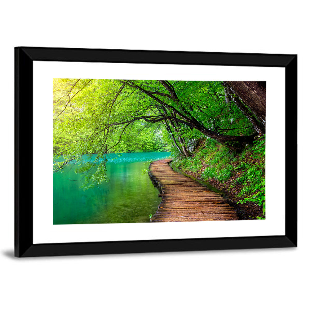 Plitvice Lakes Boardwalk Wall Art
