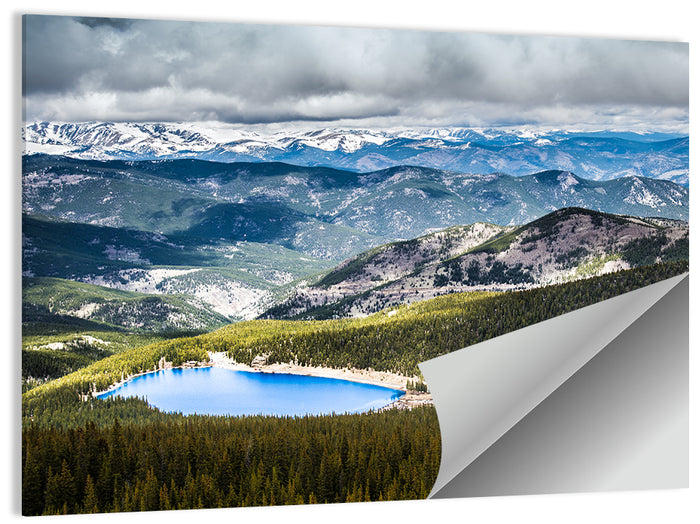 Mt Evans Echo Lake View Wall Art as a poster print