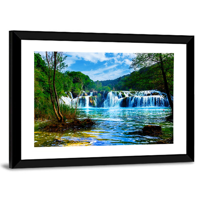 Skradinski Buk Waterfall, Krka Wall Art as a framed print