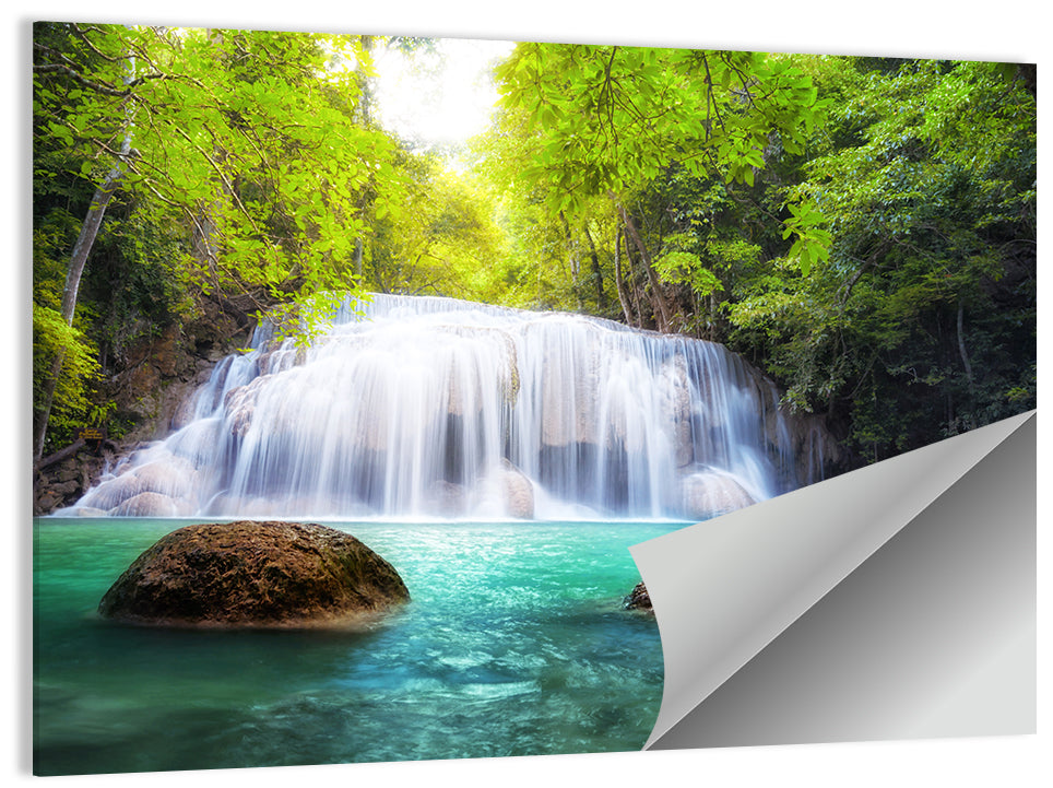 Tropical Waterfall Thailand Wall Art