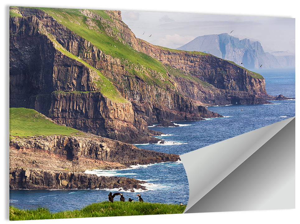 Mykines Cliffs, Faroe Islands Wall Art