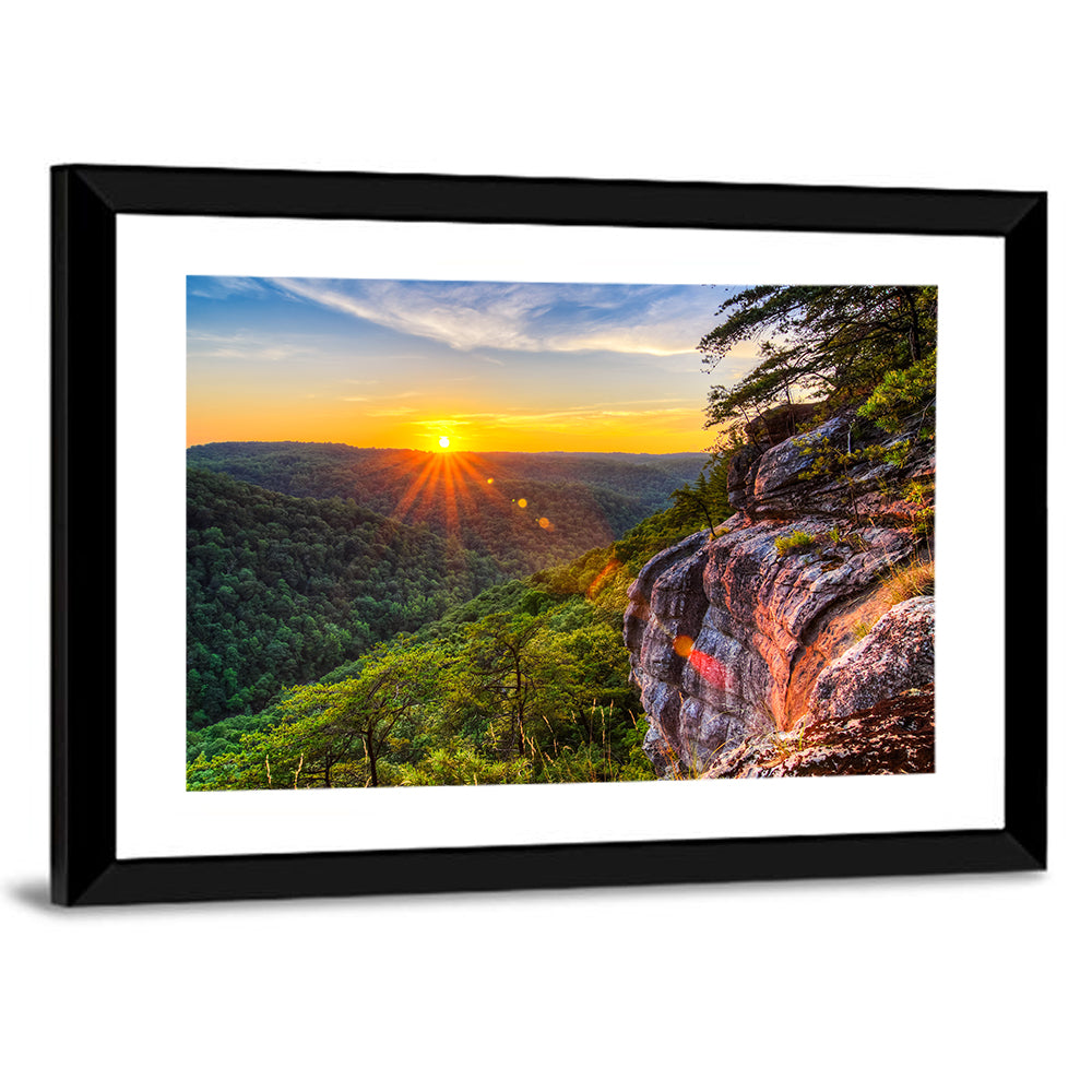 Big South Fork Gorge Sunset Wall Art