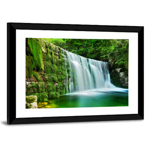 Waterfall in Emerald Lake Wall Art