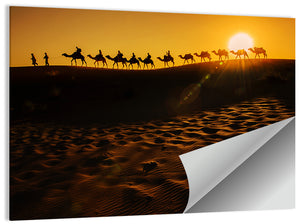 Desert Camel Caravan Wall Art