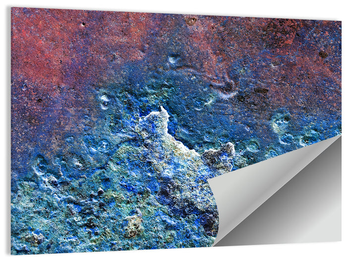 Weathered Metal Abstract Wall Art as a poster print