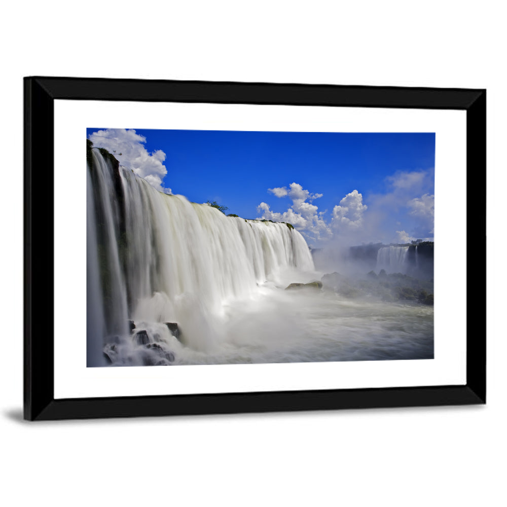 White Iguassu Falls Wall Art