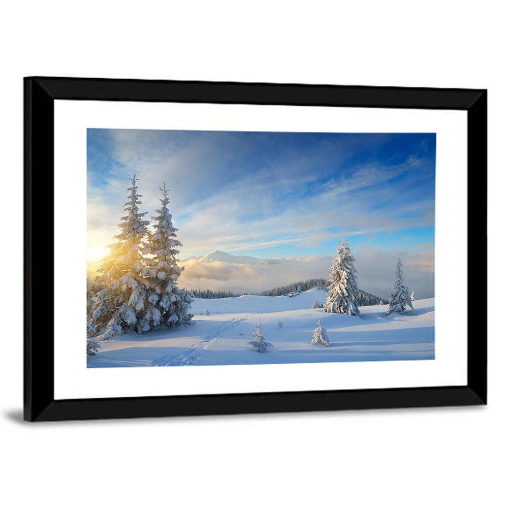 Carpathian Winter Sunrise Wall Art