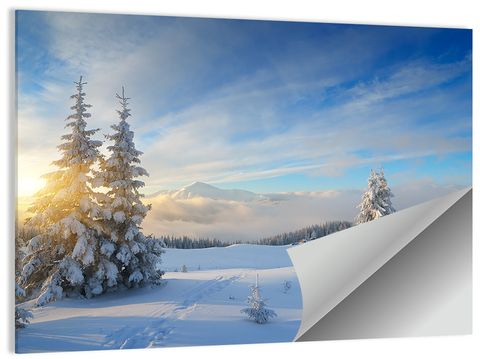 Carpathians Winter Mountains Wall Art