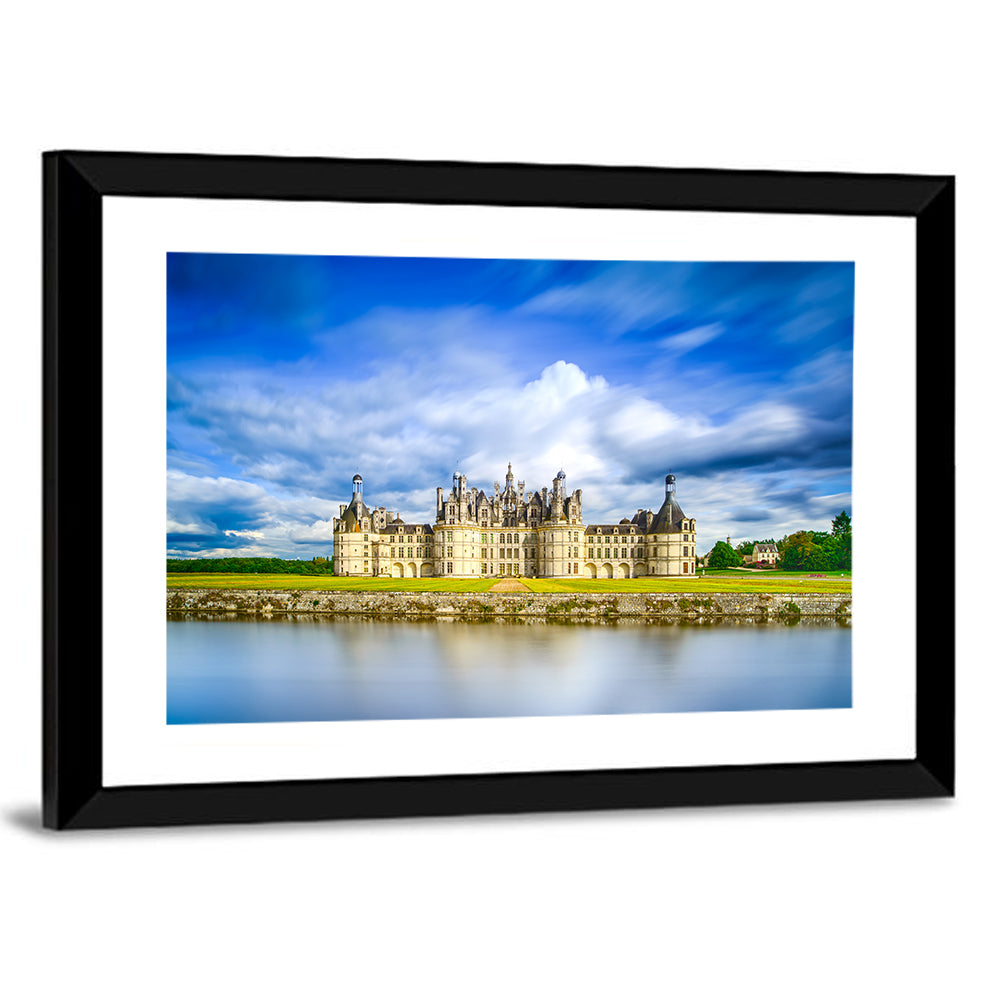 Château De Chambord Reflection Wall Art