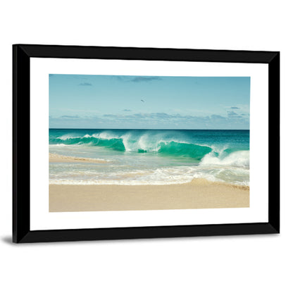 Green Beach Wall Art