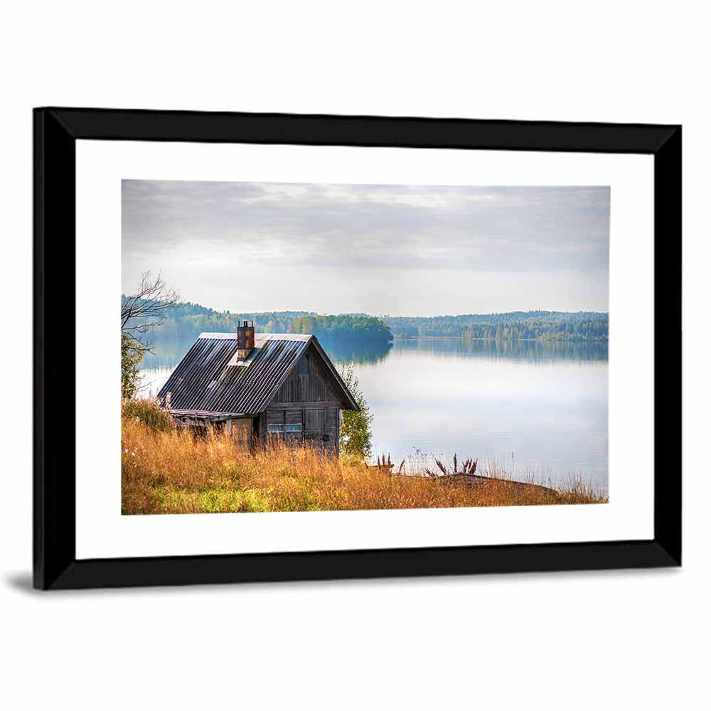 Salmon Lake & House Wall Art