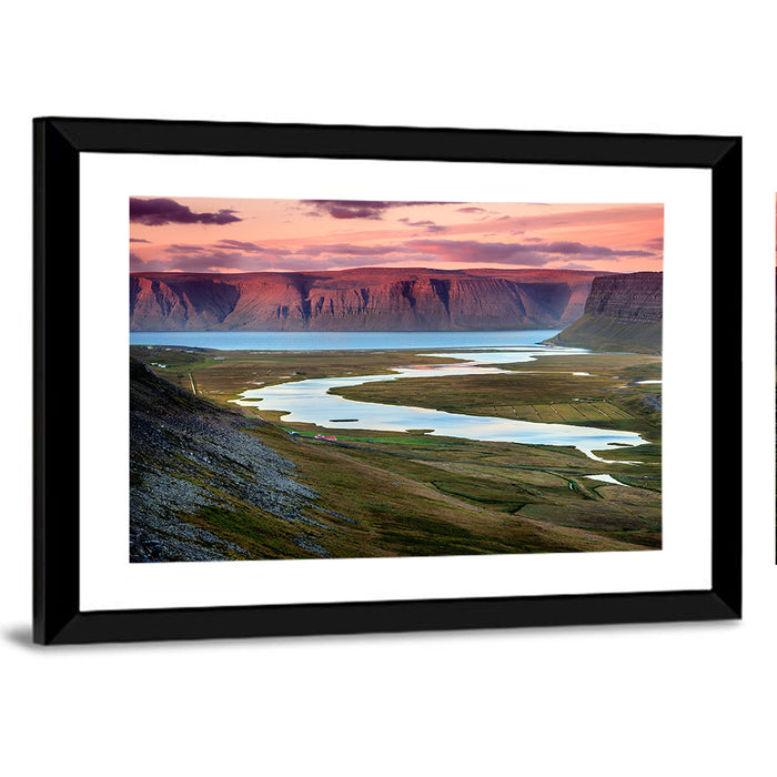 Westfjords Dusk, Iceland Wall Art as a framed print