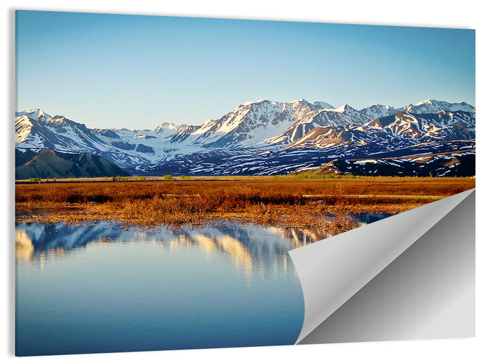 Summit Lake Reflection Wall Art as a poster print